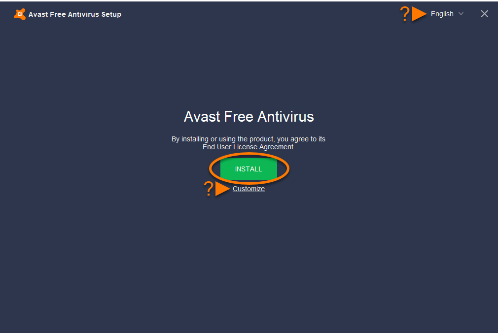 How to use Avast offline installer?