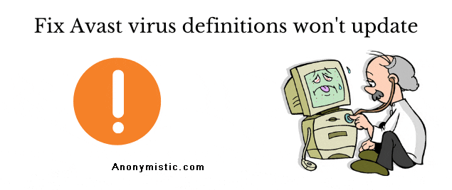 Fix Avast virus definitions won't update