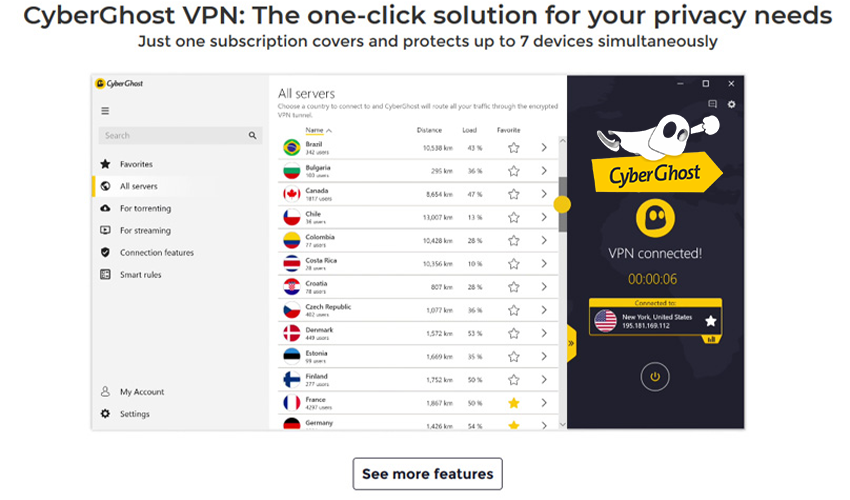 Cyberghost VPN on all the time