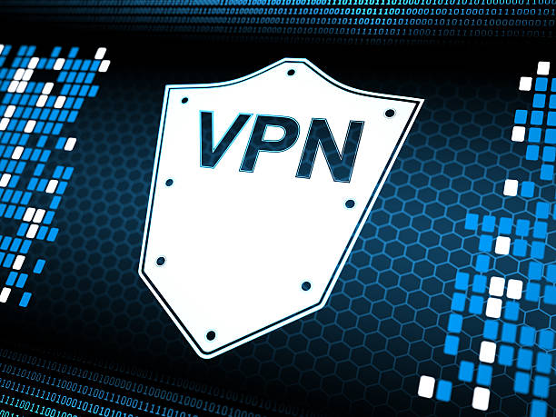 A VPN shield on a screen