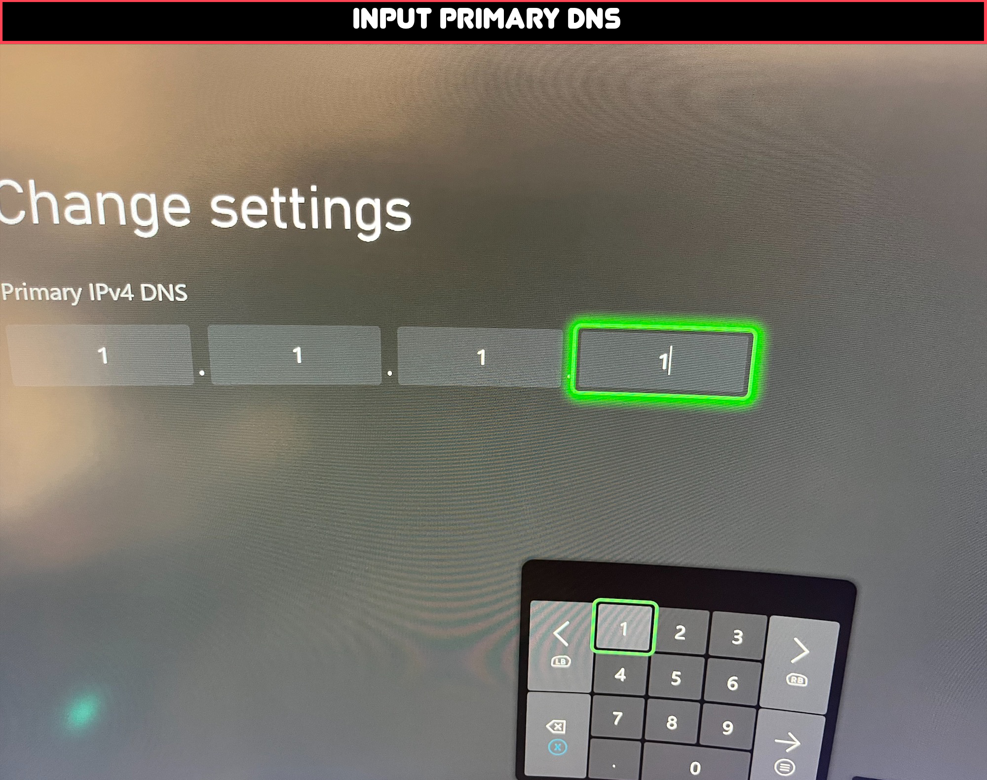 Xbox DNS Settings: Primary DNS