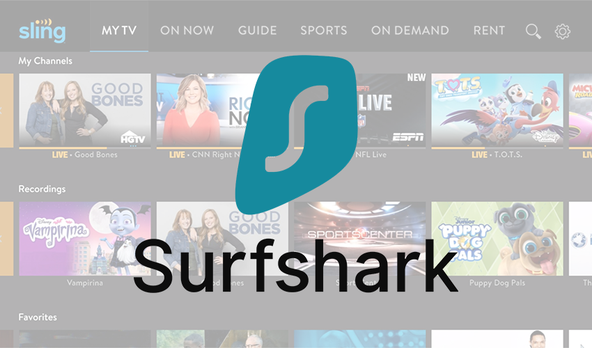 Surfshark Sling TV