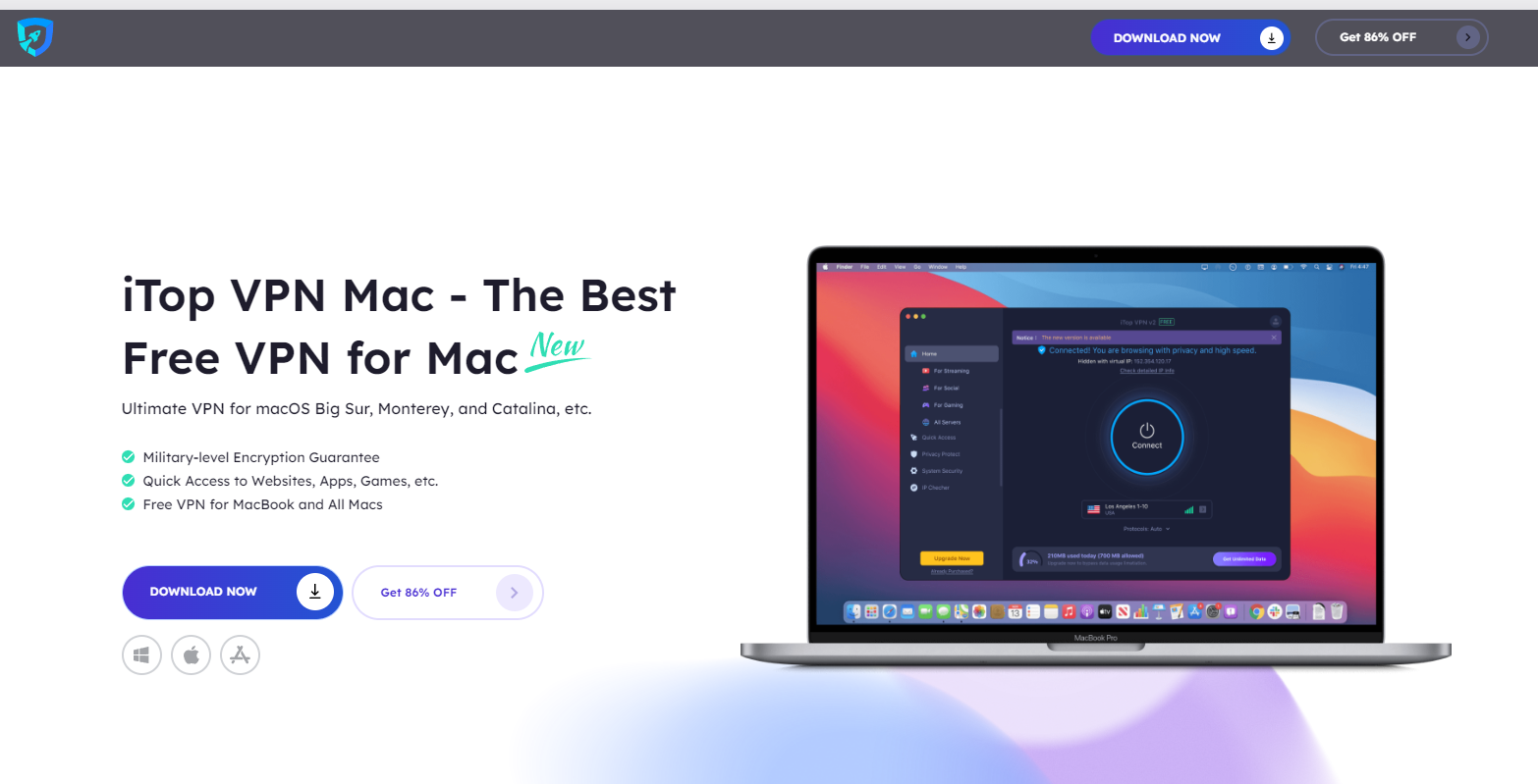 iTopVPN Review: Mac