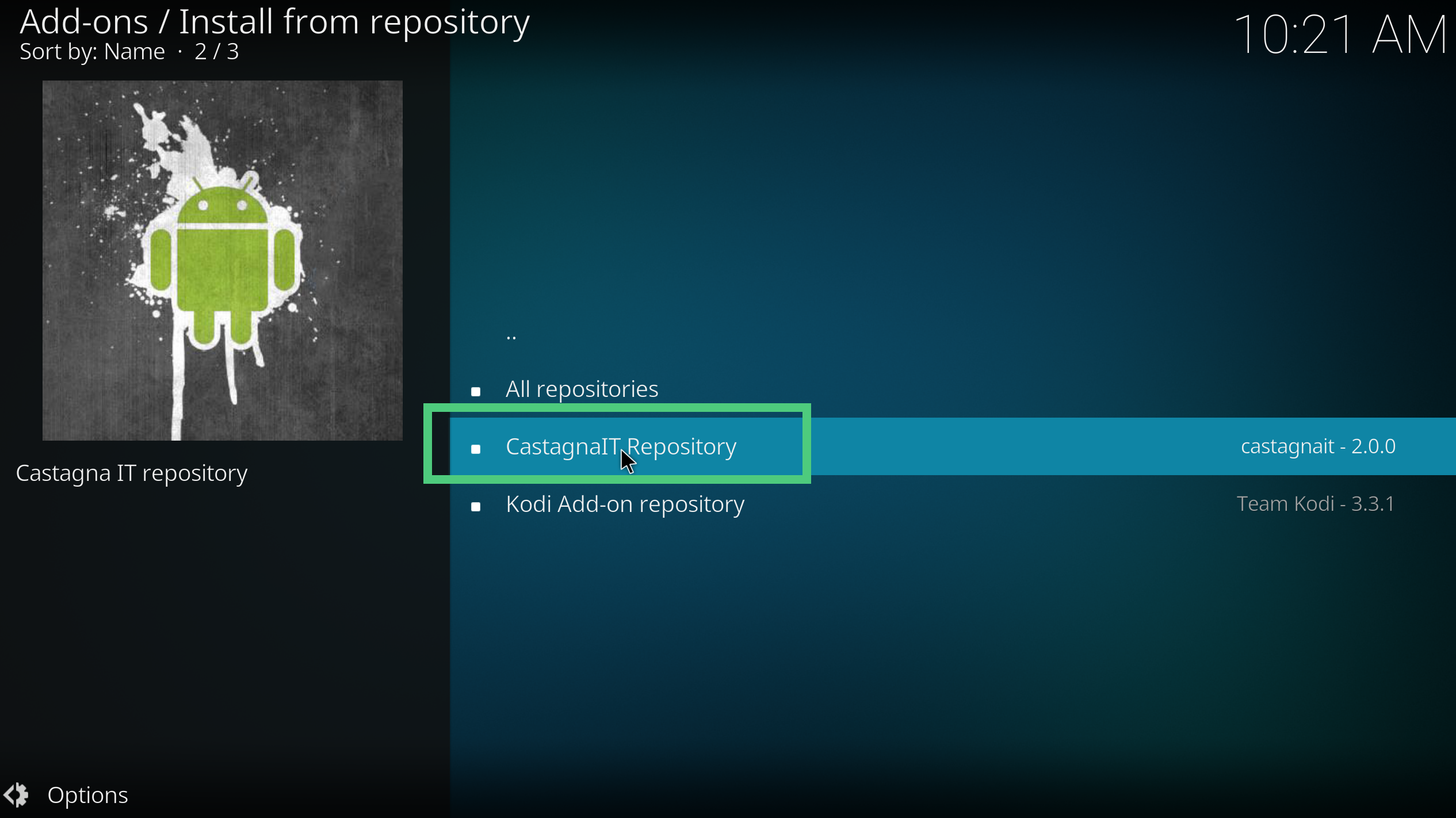 A screenshot showing how to install the Netflix video add-on in Kodi 2