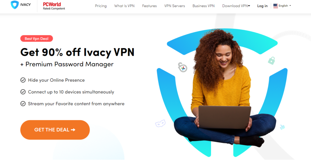 Ivacy VPN Home Page